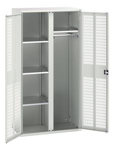 Bott Verso Ventilated door Tool Cupboards Cupboard with shelves Vented  Cupboard 1050x550x2000H 4 Shelf + Rail + Partition
